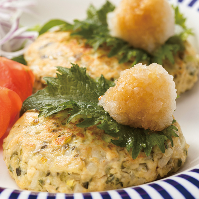 めかぶの和風ハンバーグ