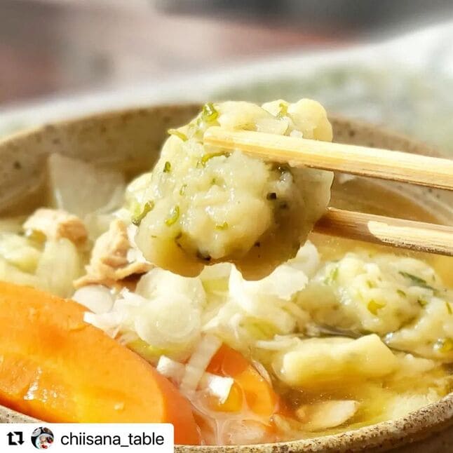 めかぶのすいとん